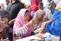 Suasana hangat dan penuh kebersamaan mewarnai rangkaian perayaan Hari Bakti BP Batam ke-54 tahun di kawasan Rempang Eco-City, Sabtu (25/10/2025).